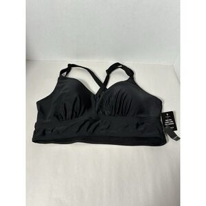 New!! Torrid Wire Free Lightly Lined Full Coverage Bra Sz L/DD Black